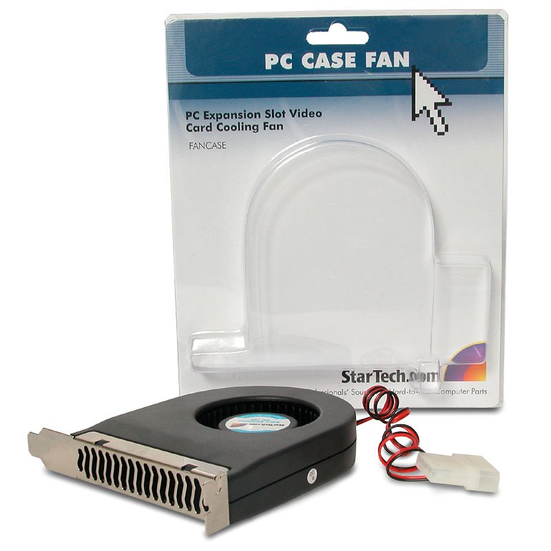 StarTech FANCASE Expansion Slot Rear Exhaust Cooling Fan with LP4 Connector